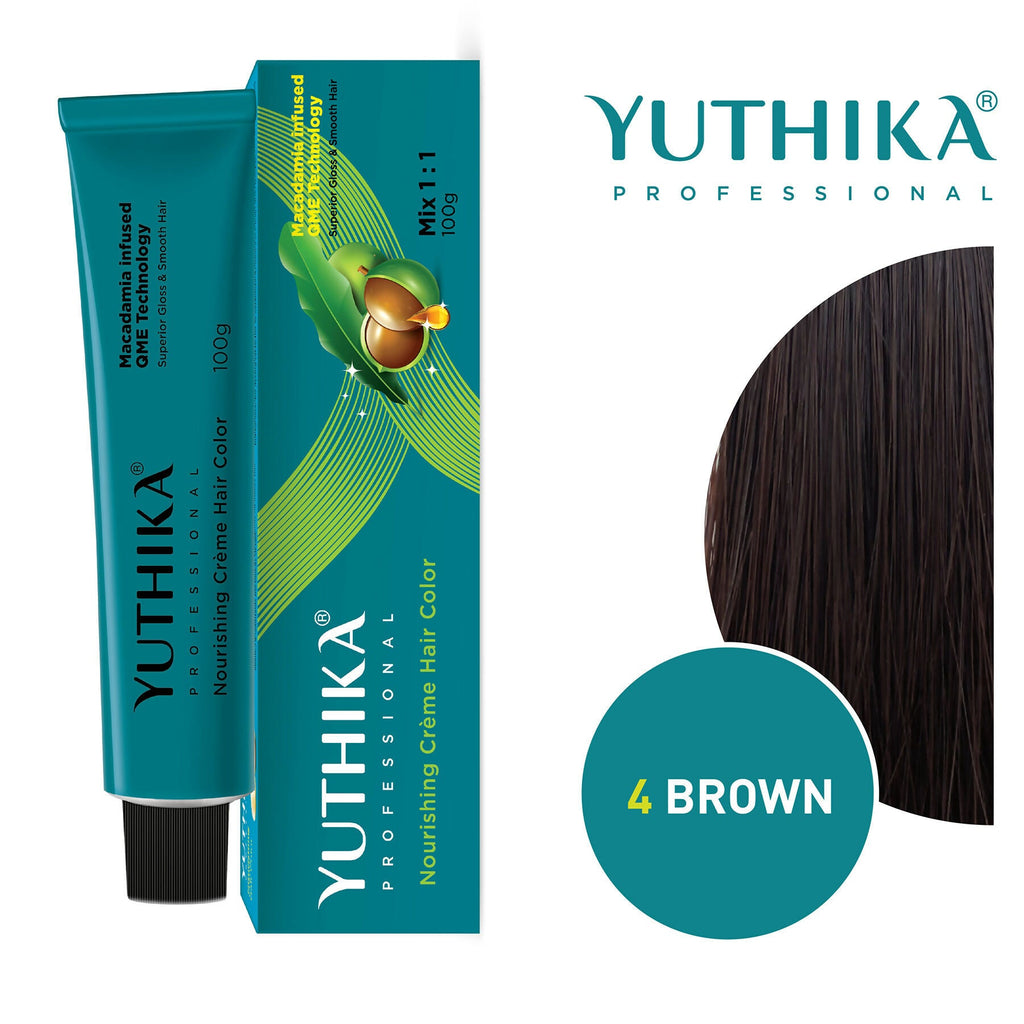 Yuthika Professional Creme Hair Colour - Brown | Grocsy