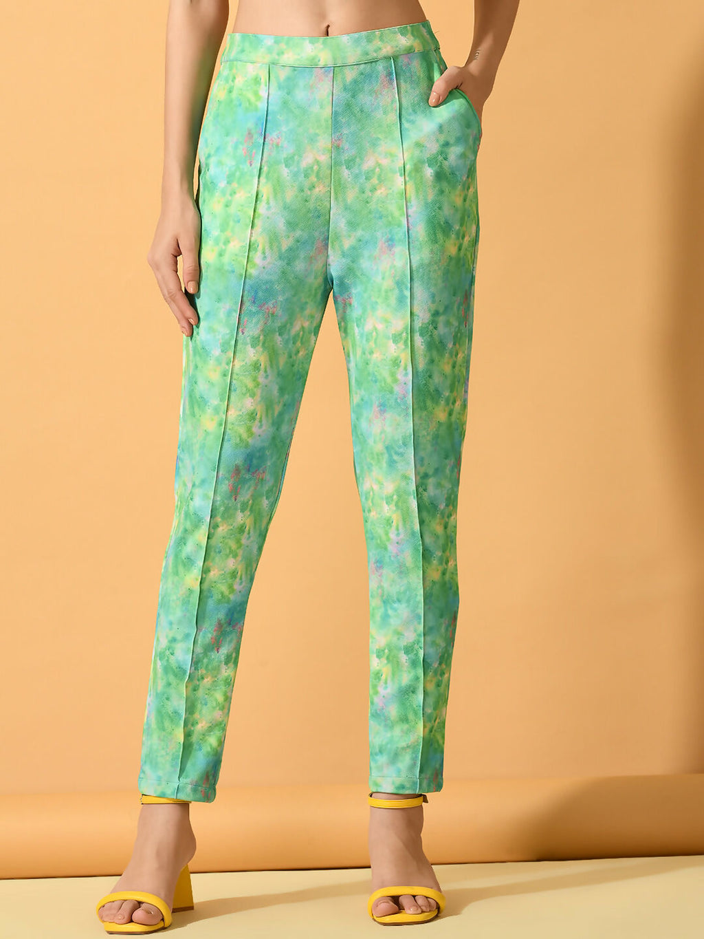 Myshka Women's Multi Printed Coat With Trousers | Grocsy