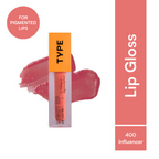 Type Beauty Light Up Lip Luster - Influencer 400 | Grocsy