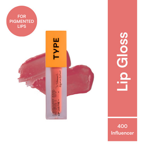Type Beauty Light Up Lip Luster - Influencer 400 | Grocsy