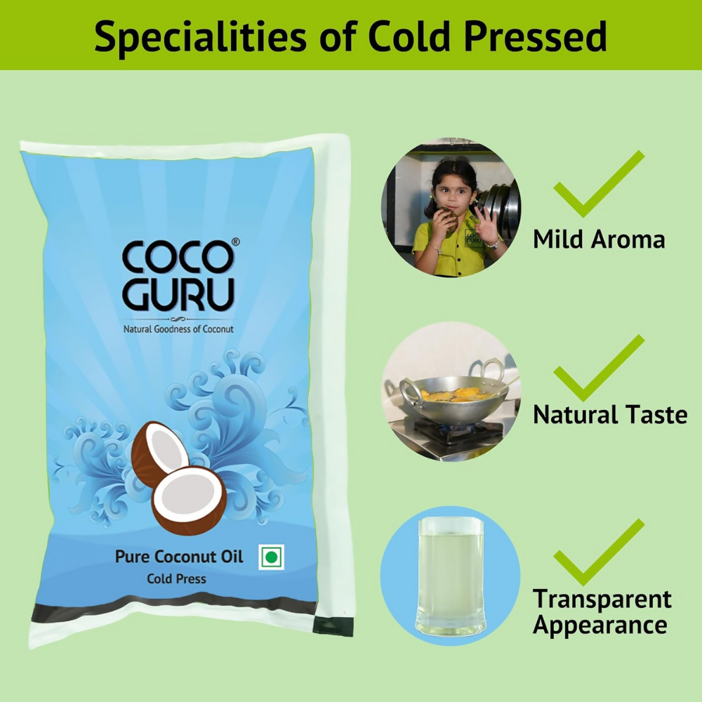 Cocoguru Cold Pressed Coconut Oil | Grocsy