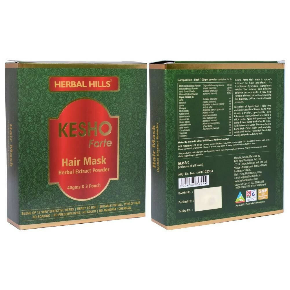 Herbal Hills Kesho Forte Hair Mask Powder | Grocsy