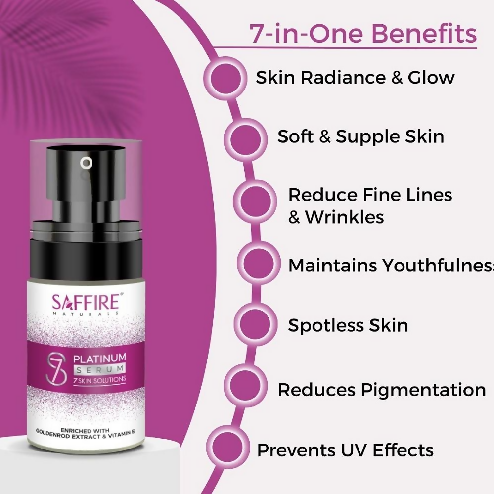Saffire Naturals S7 Platinum Face Serum | Grocsy