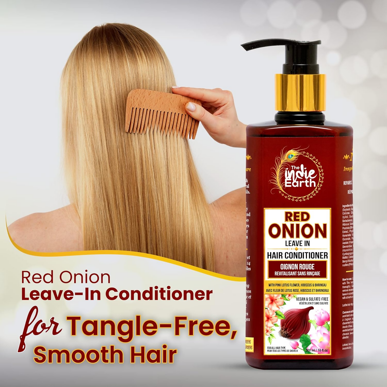 The Indie Earth Red Onion Leave-in Hair Conditioner | Grocsy
