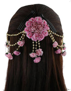 Baby Pink Flower Hair Accessories | Grocsy