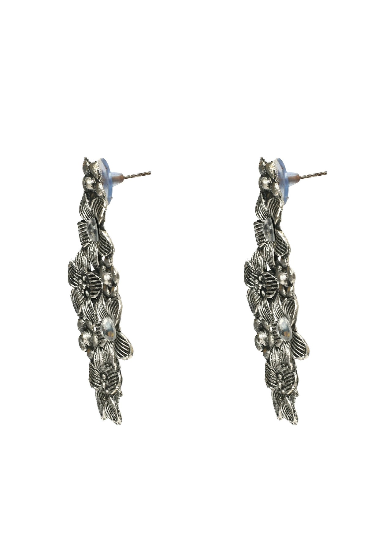 Mominos Fashion Johar Kamal Oxidised Silver-Plated Hasli Design Necklace Choker Set For Women | Grocsy