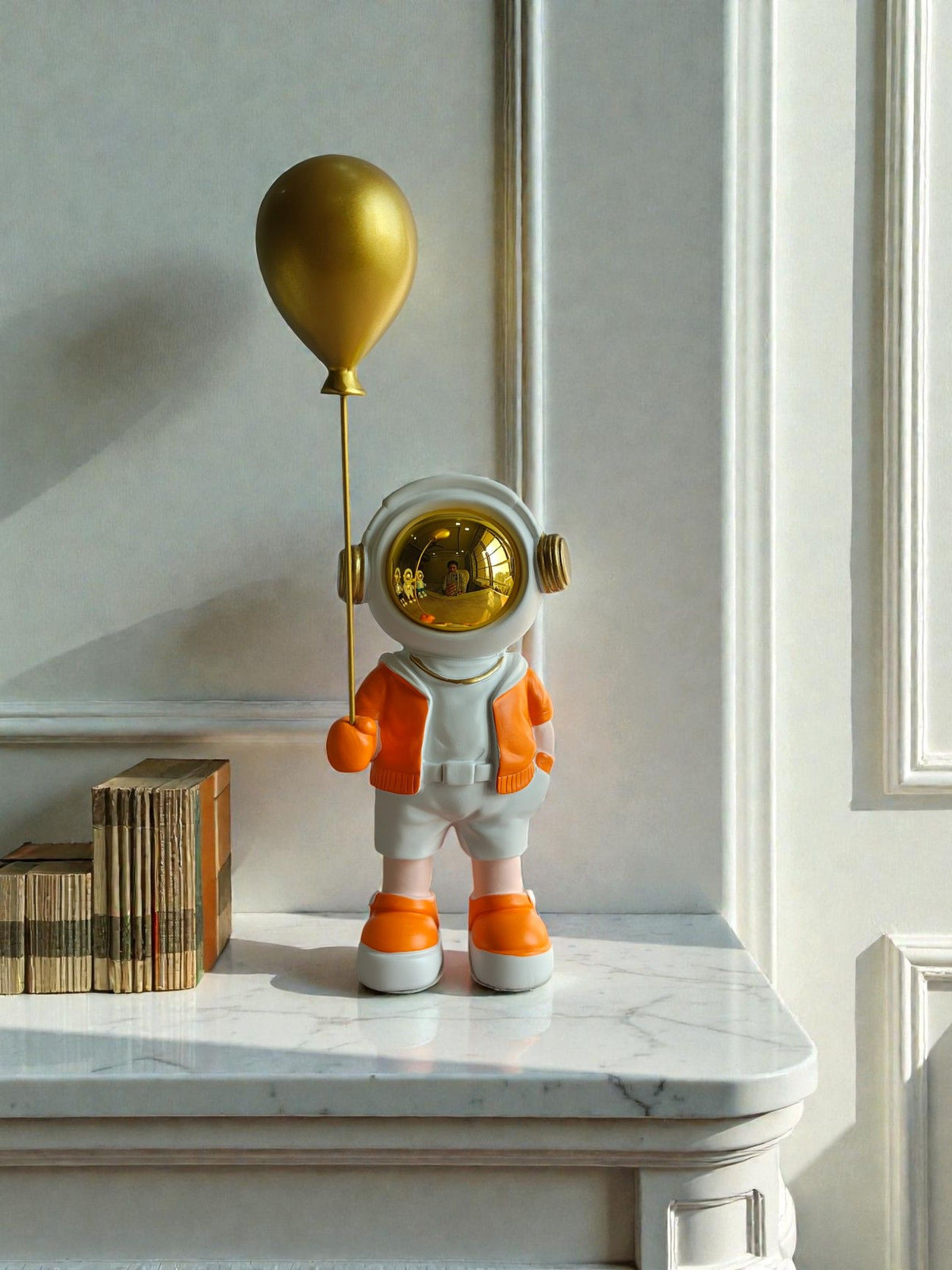 Sun Mun Decors Orange Headphone boy with Balloon | Grocsy