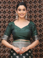 Shree Shyam Fashion Green Silk Saree | Grocsy