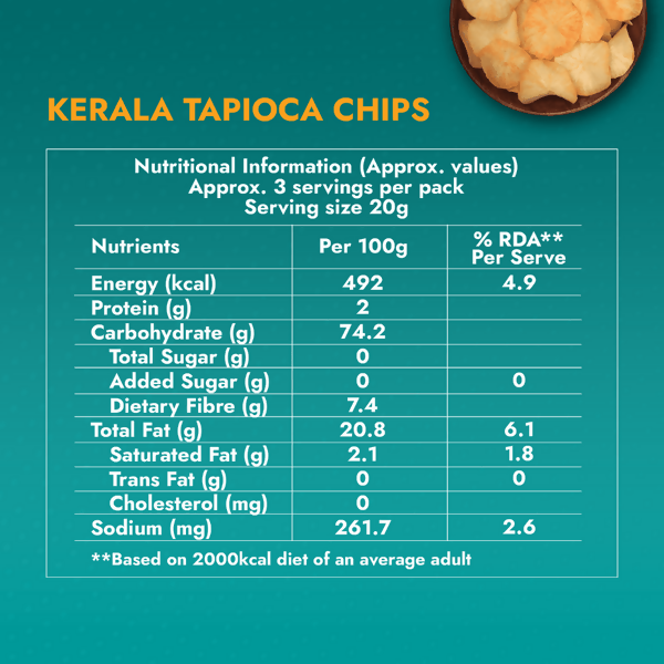 Sweet Karam Coffee Kerala Tapioca (Kappa) Chips | Grocsy