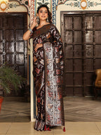 Shree Shyam Fashion Red Silk Saree | Grocsy