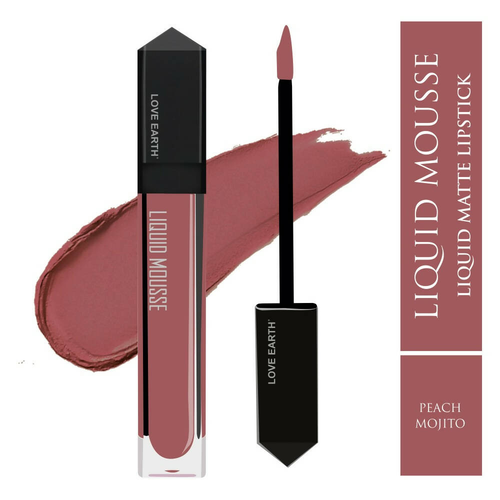 Love Earth Liquid Mousse Lipstick - Peach Mojito | Grocsy