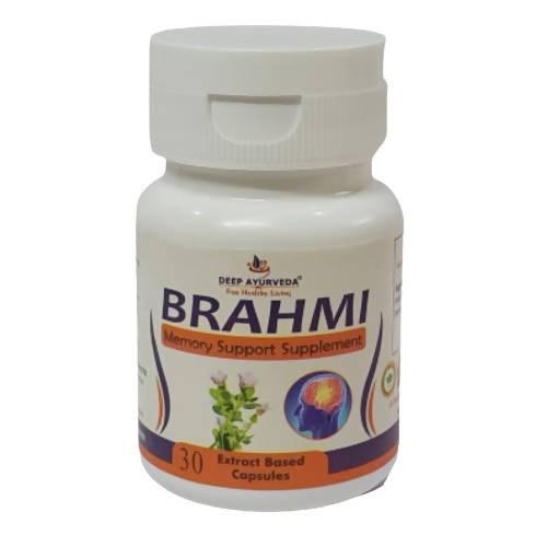 Deep Ayurveda Brahmi 500mg Veg Capsule | Grocsy