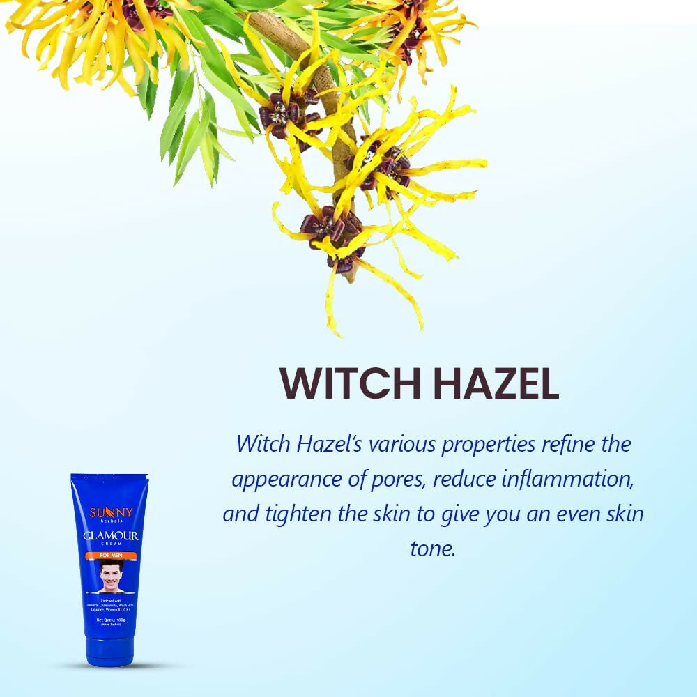 Sunny Herbals Glamour Cream For Men With Aloe Vera To Moisturize & Reduce Dark Spots | Grocsy