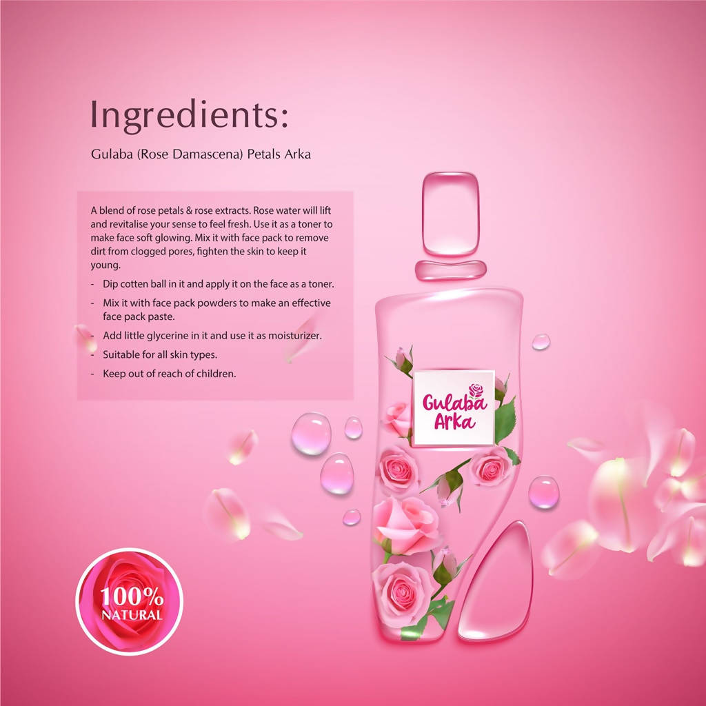 Dwibhashi Gulaba Arka (Rose Water) | Grocsy