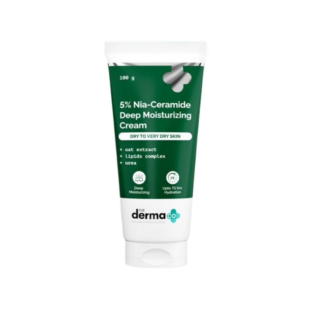 The Derma Co 5% Nia-Ceramide Deep Moisturizing Cream | Grocsy