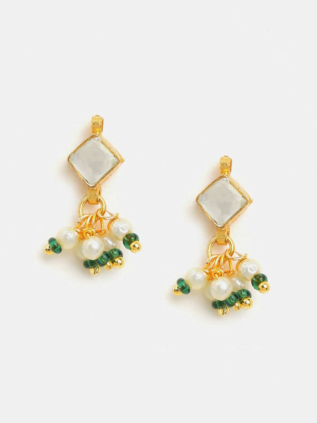 Ruby Raang Double Color Drops Maang Tikka And Earrings Set | Grocsy