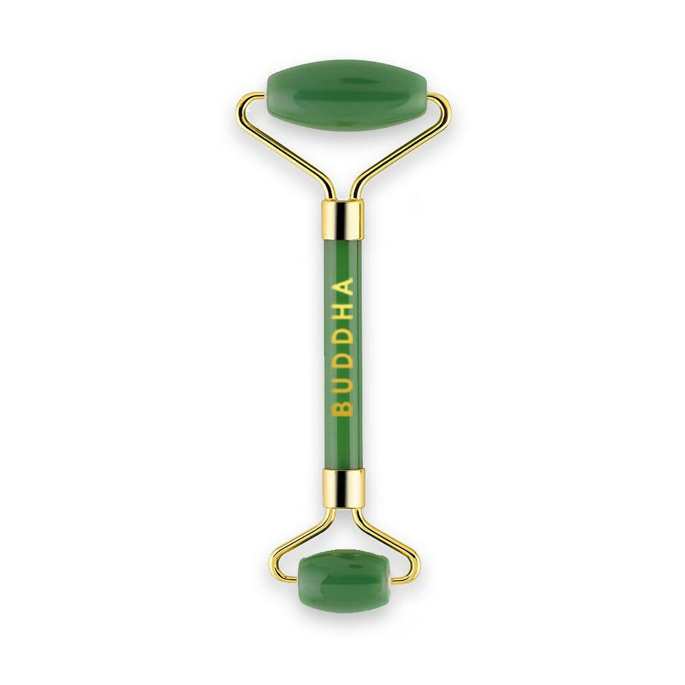 Buddha Natural Green-M Green Jade Face Roller Massager (Green) | Grocsy