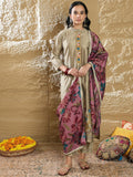 Indo Era Women Floral Embroidered Regular Thread Work Kurta with Trousers & Dupatta | Grocsy