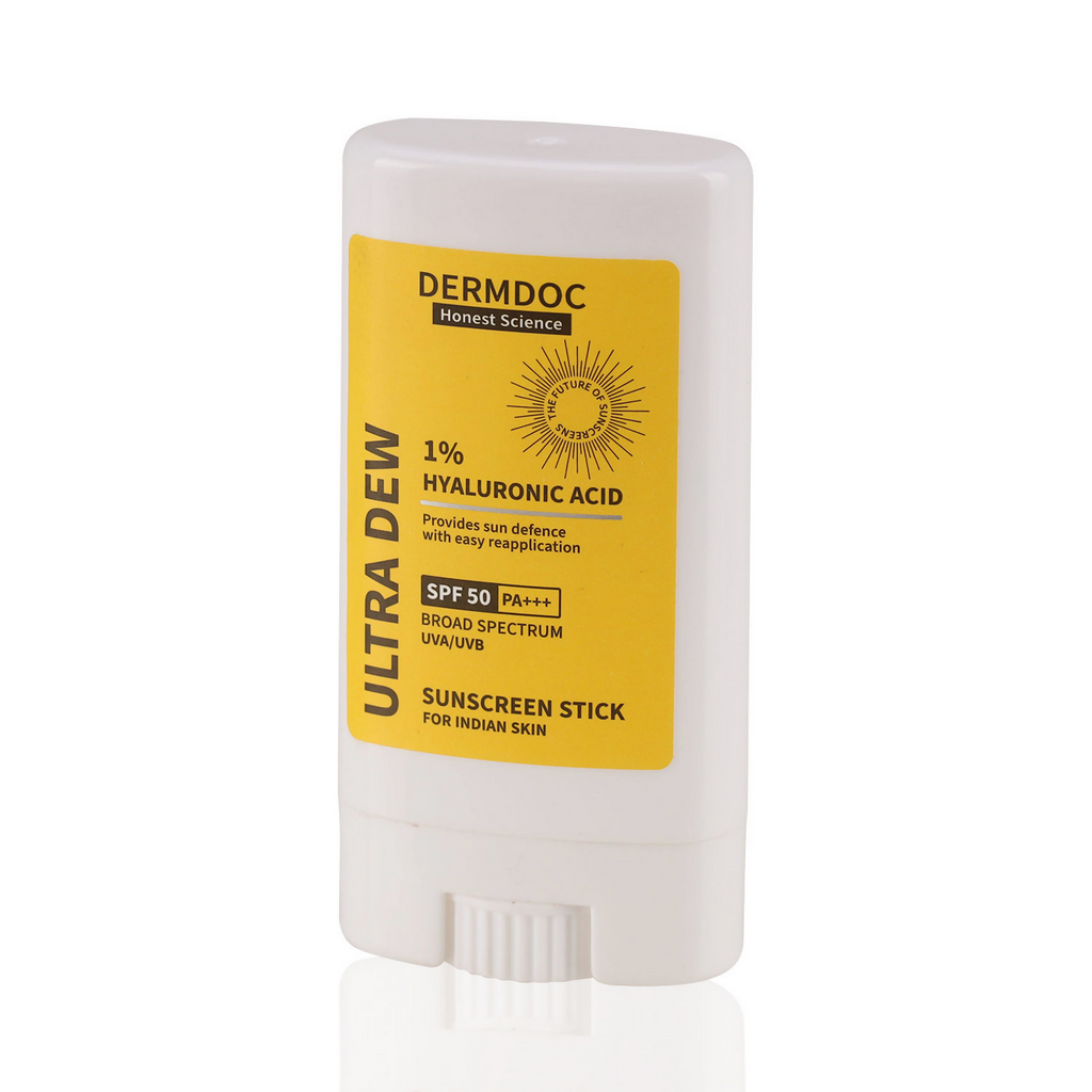 Dermdoc 1% Hyaluronic Acid Mini Sunscreen Stick SPF 50 PA +++ | Grocsy