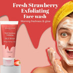 Glamveda Strawberry Exfoliating Face Wash | Grocsy