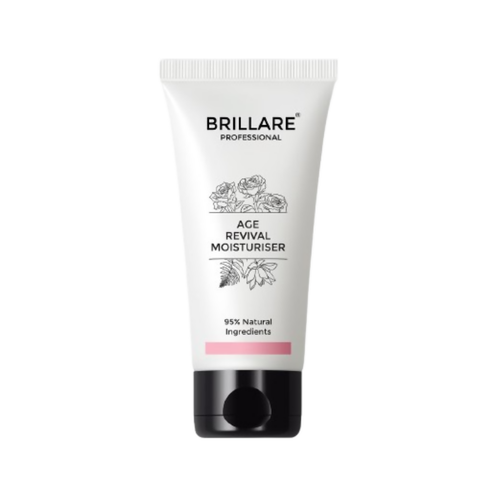 Brillare Age Revival Natural Moisturiser Cream with Indian Rose and Lotus | Grocsy