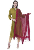 Mominos Fashion Maroon Stone Work Dupatta | Grocsy