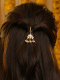 Ruby Raang Lotus Dangling Hair Brooch | Grocsy