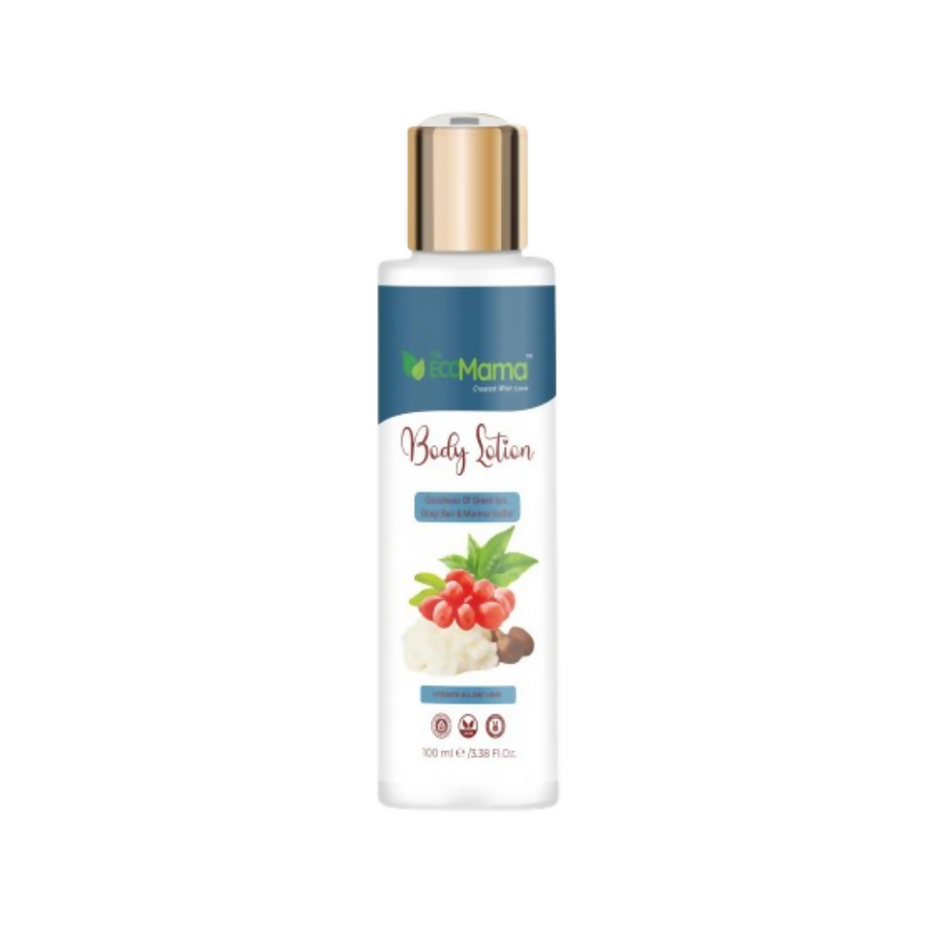 The Eco Mama Moisturizing Body Lotion with Goji Berry, Green Tea & Murmur Butter | Grocsy