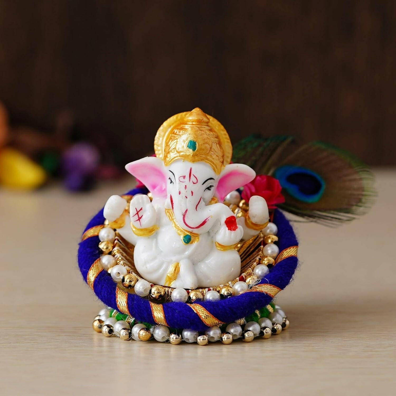 eCraftIndia Polyresin Lord Ganesha Idol | Grocsy