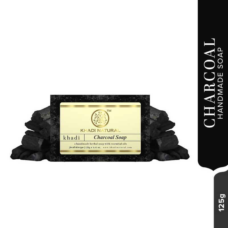 Khadi Natural Charcoal Handmade Soap | Grocsy