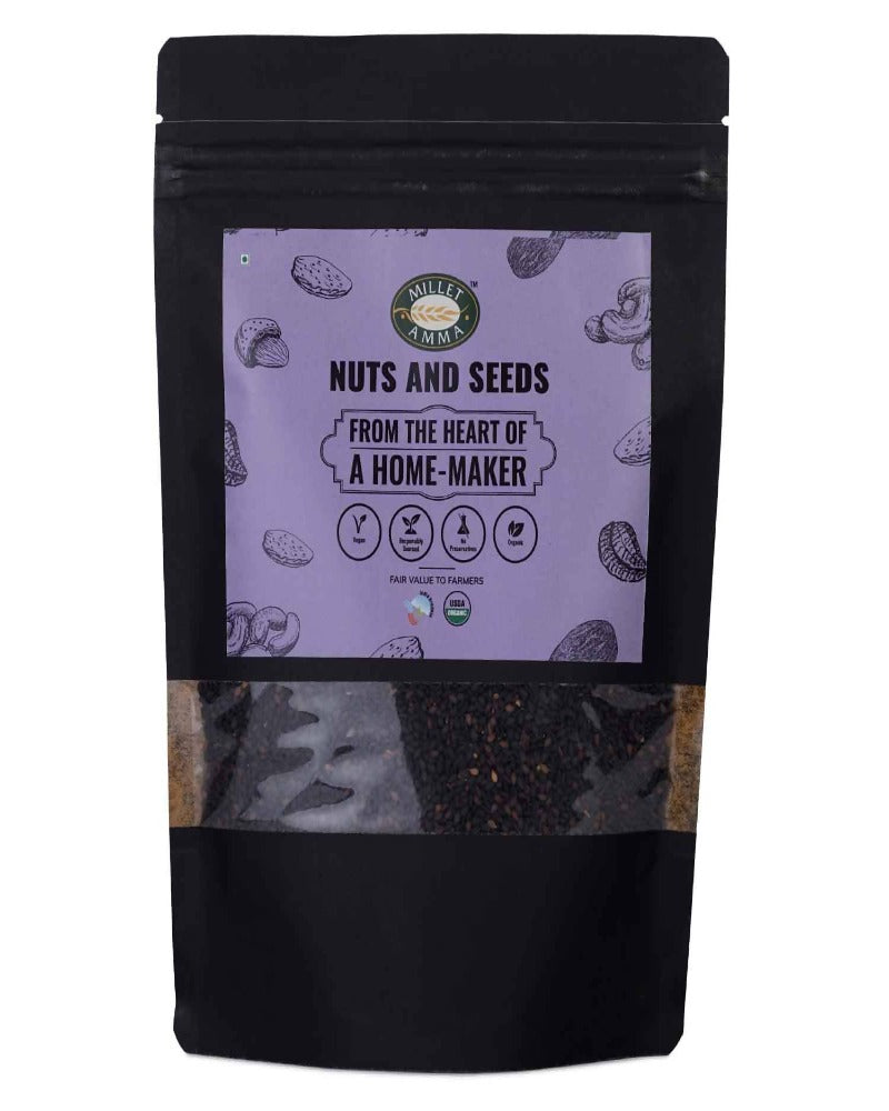 Millet Amma Organic Black Til (Sesame Seeds) | Grocsy