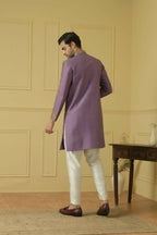 Majestic Purple Marvel Sherwani by Hilo Design | Grocsy