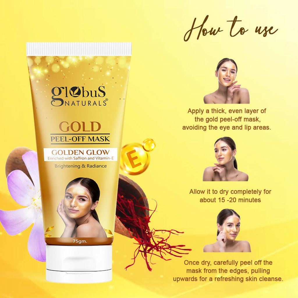Globus Naturals Gold Peel Off Mask | Grocsy