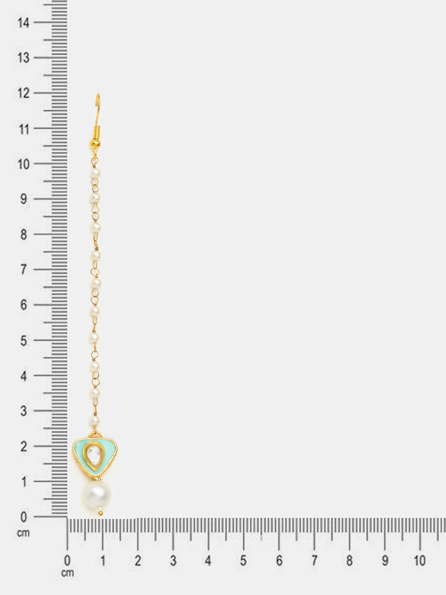 Ruby Raang Pastel Green Whisper Pearl Tikka | Grocsy