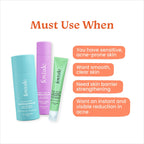 Foxtale ABC of Acne Control Trio Skin Care Kit: Acne Spot Correct Gel + Cleanser Face Wash + Ceramide Moisturizer | Grocsy