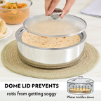 Borosil Stainless Steel Insulated Roti Server | Grocsy