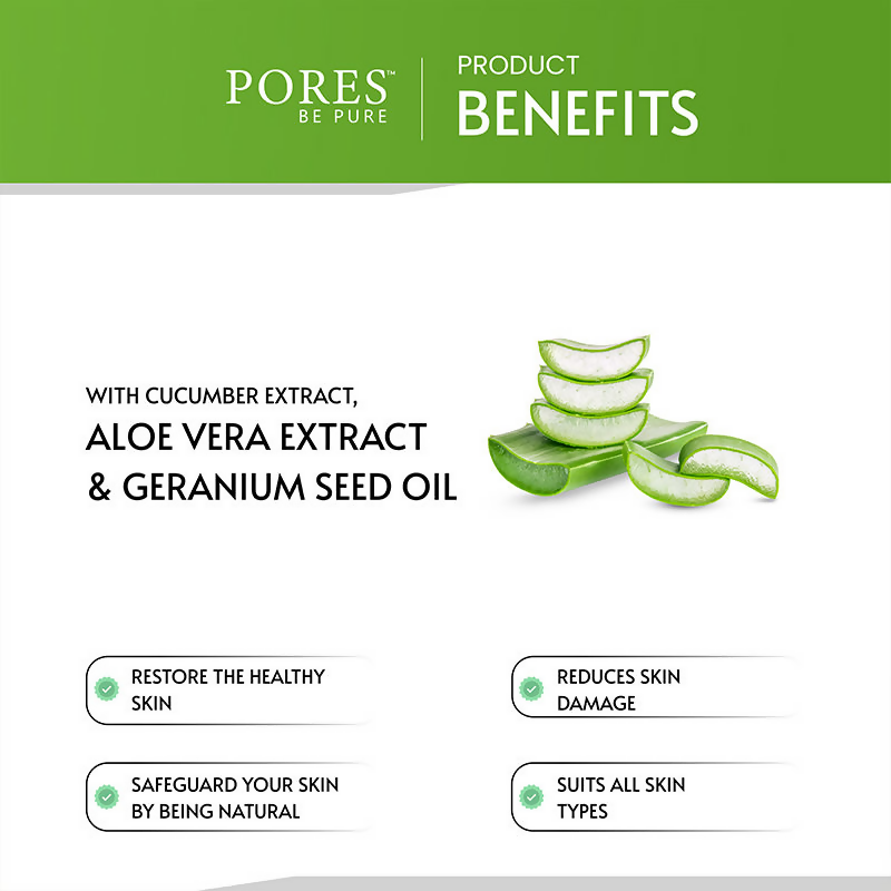 Pores Be Pure Cucumber Face Toner With Aloe Vera | Grocsy