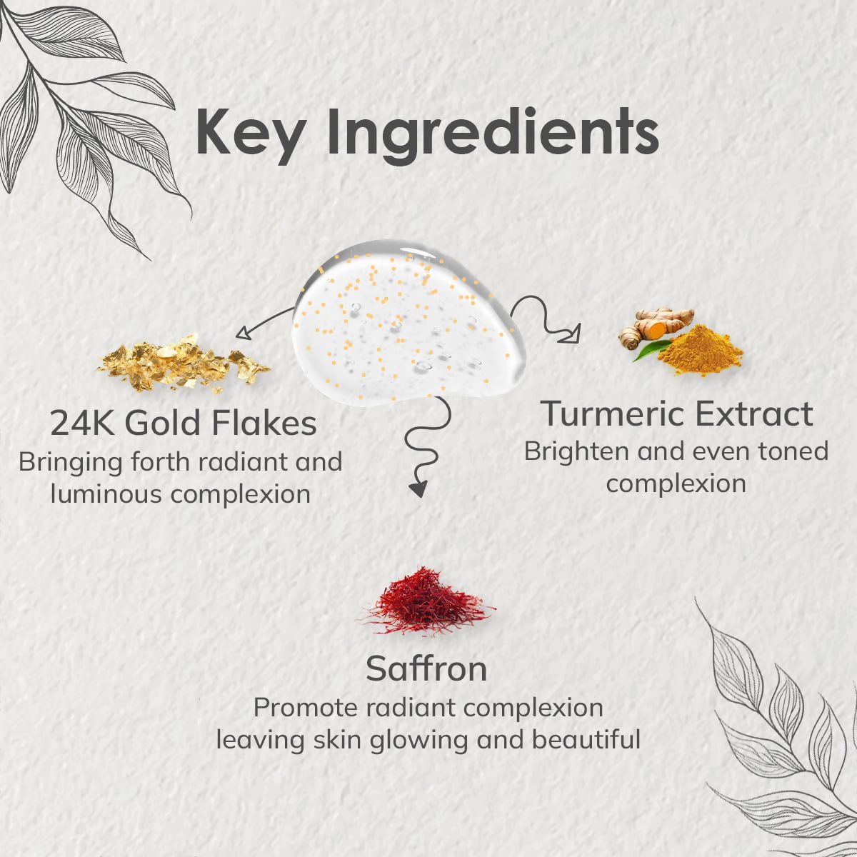 NatAura Kumkumadi Gold Face Serum | Grocsy