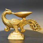 Brass Peacock Diya | Grocsy