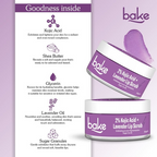 Bake 2% Kojic Acid Lavender Lip Scrub For Dark Lips & Pigmentation | Grocsy