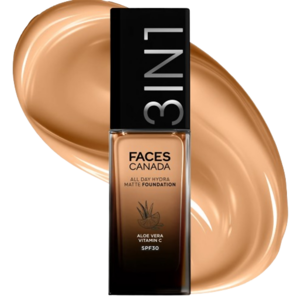 Faces Canada All Day Hydra Matte 3 in 1 Foundation - Rich Ivory 013 | Grocsy