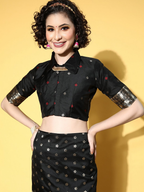 Saree Mall Ethnic Motifs Saree with Solid Border | Grocsy