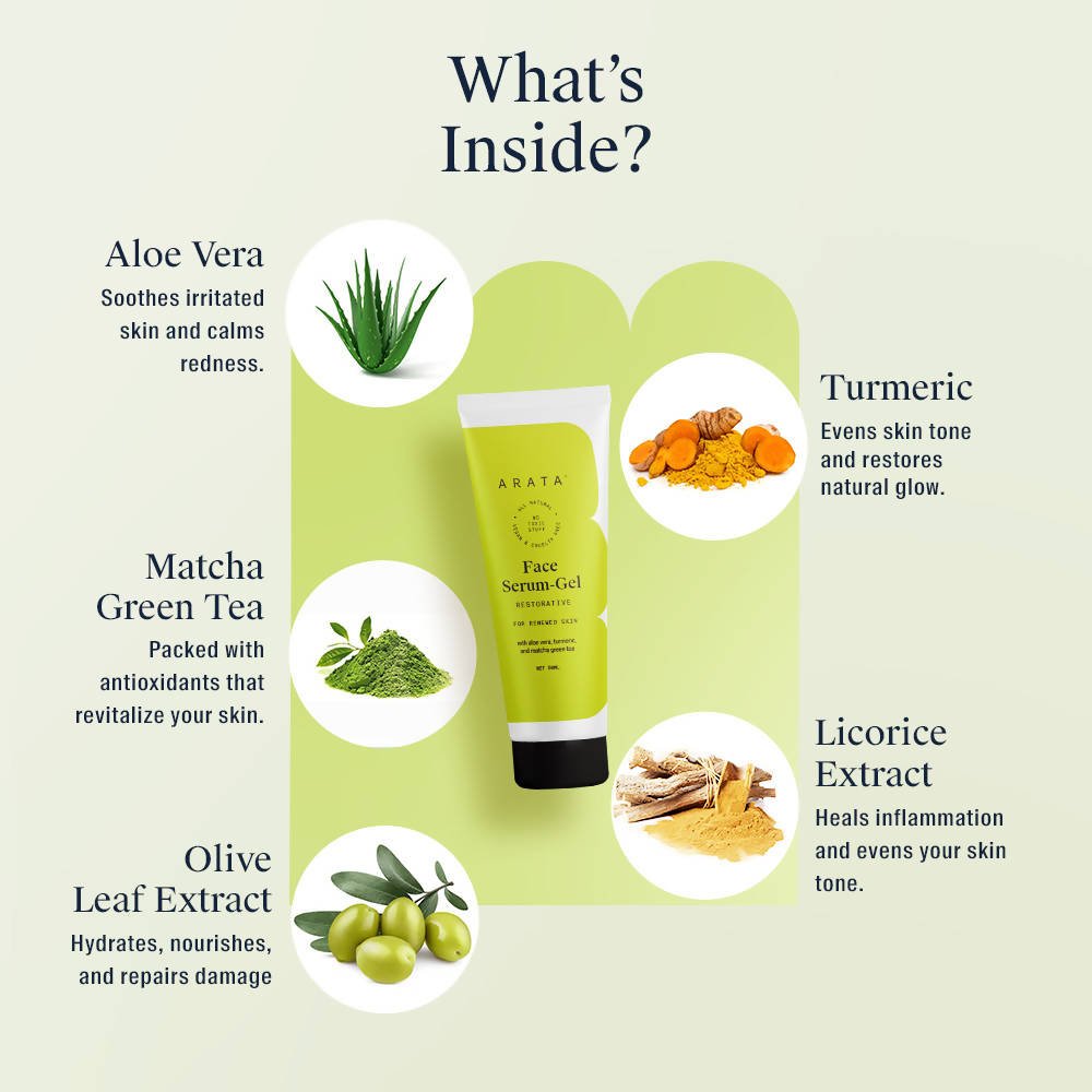 Arata Restorative Face Serum-Gel | Grocsy