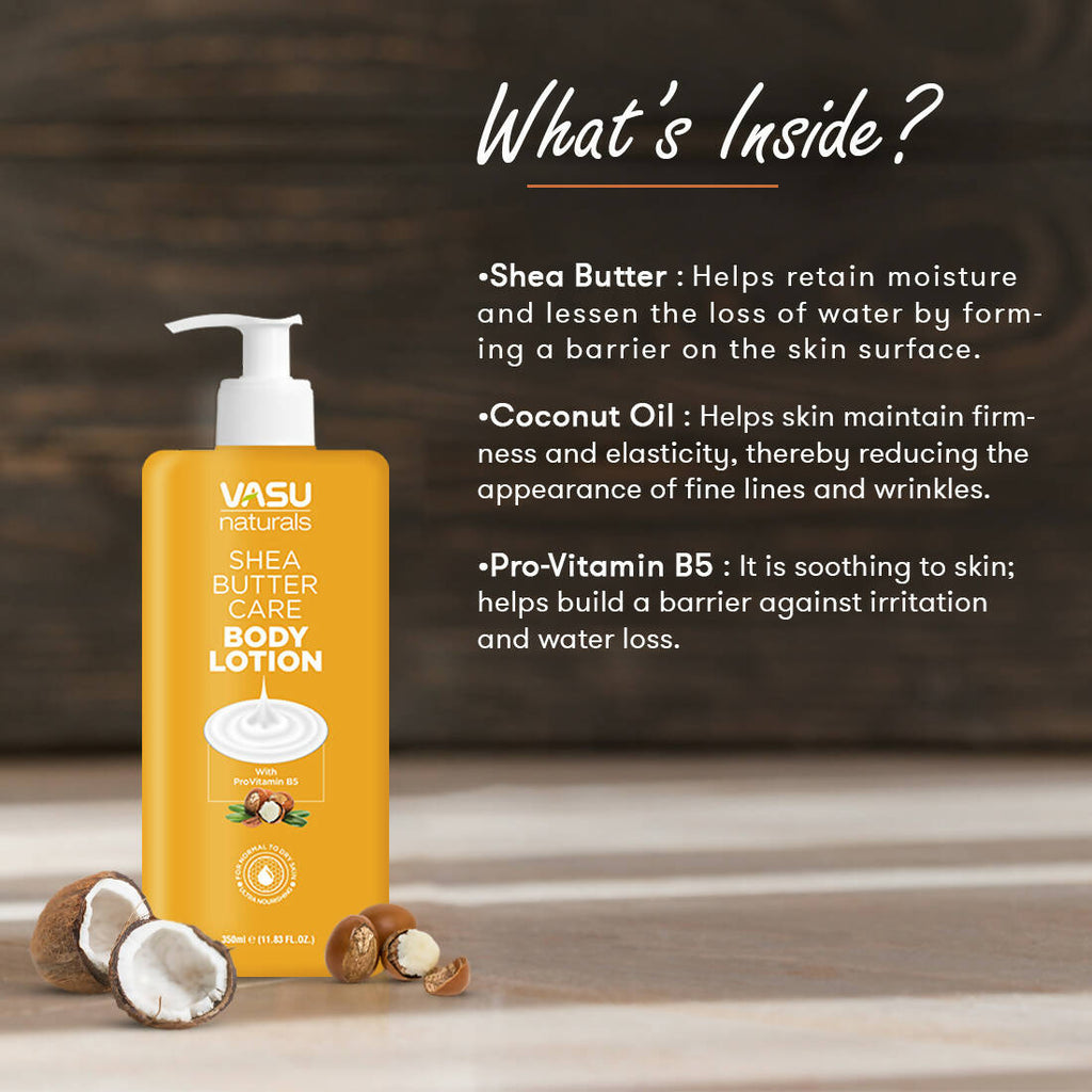 Vasu Healthcare Naturals Shea Butter Body Lotion | Grocsy