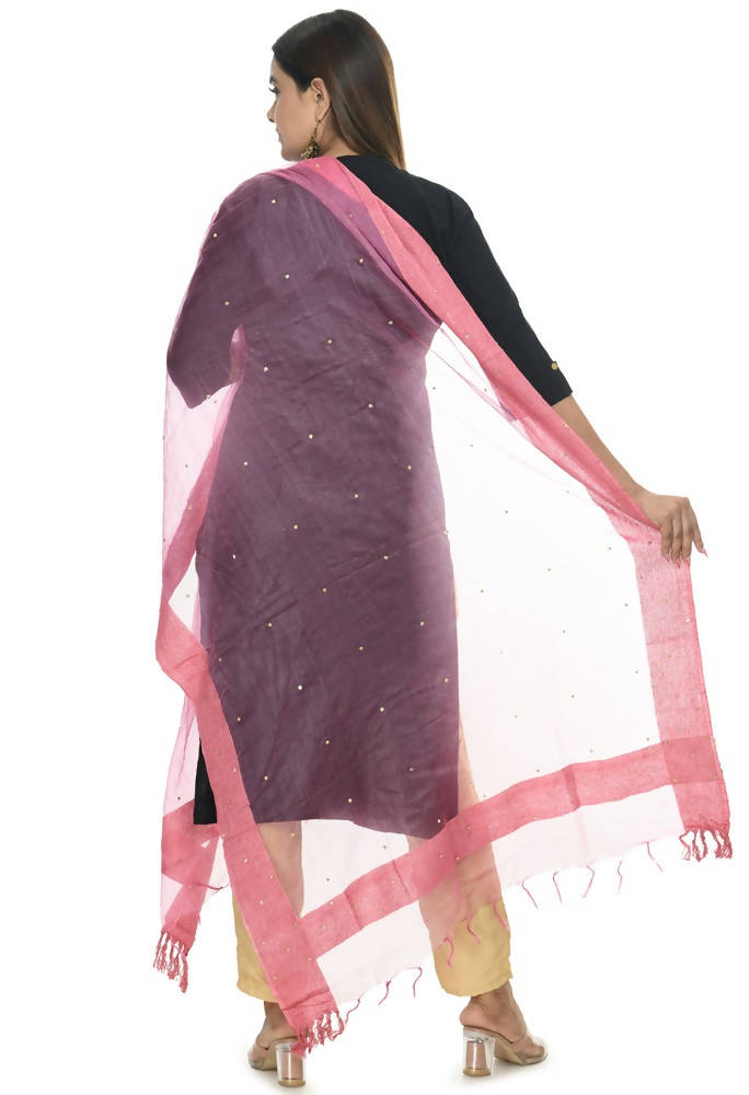 Mominos Fashion Onion Color Stone Work Dupatta | Grocsy