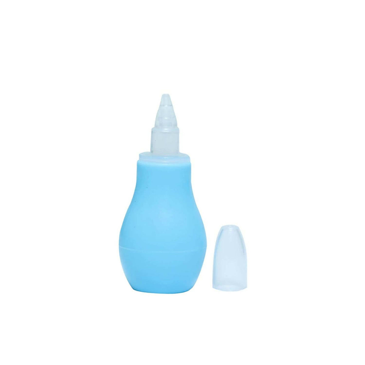 Safe-O-Kid Silicone Baby Nasal Aspirator Vacuum Sucker Instant Relief From Blocked Nose, Blue | Grocsy