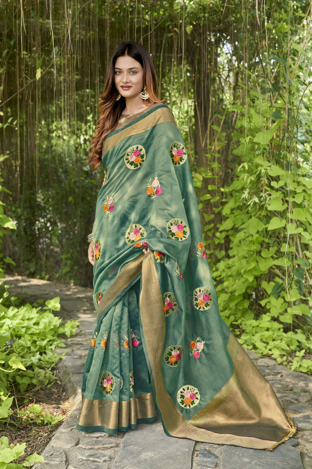 Vamsee Nikita Rama Cotton  Saree | Grocsy