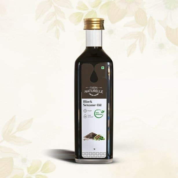 Farm Naturelle Wood Pressed Black Sesame Oil | Grocsy