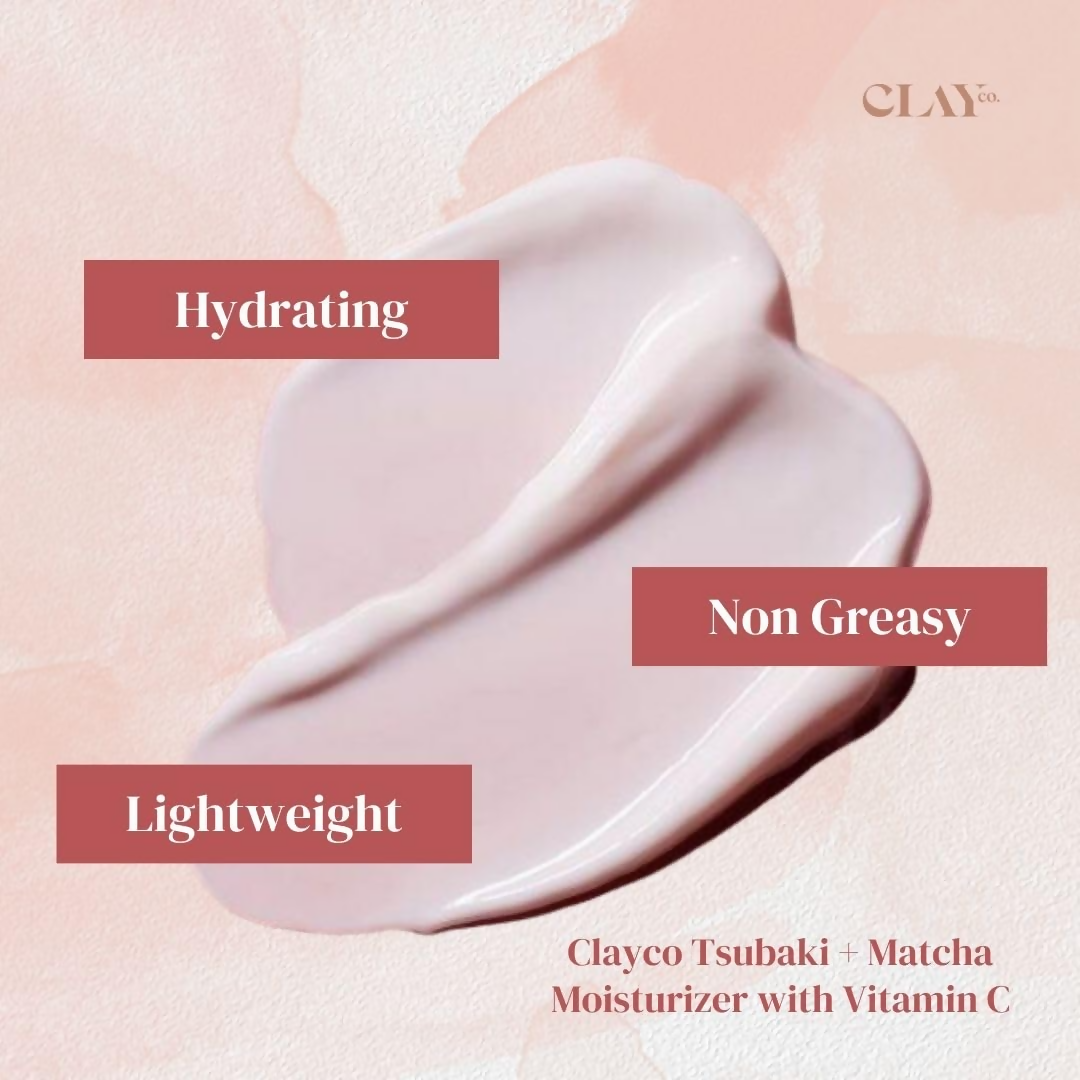 Clayco Tsubaki + Matcha Face Moisturizer With Vitamin C For Oily & Sensitive Skin Face Cream | Grocsy