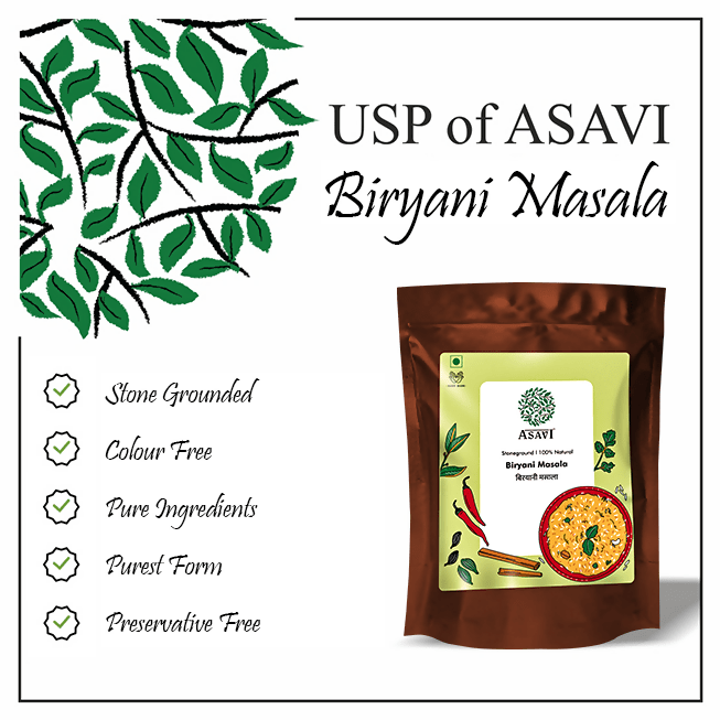 Asavi Stone Grounded Biryani Masala | Grocsy